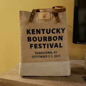 NWT! Kentucky Bourbon Festival Artisan Signed Tote Bag